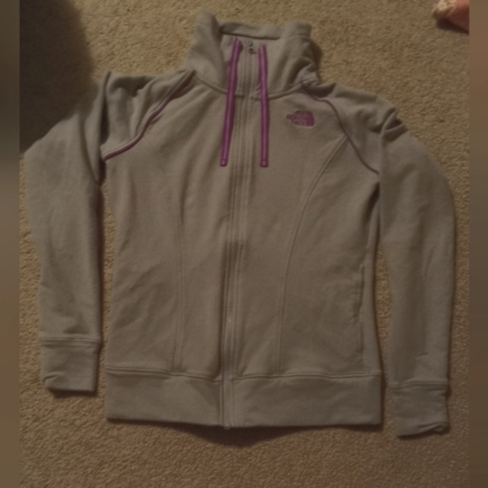 The North Face small Grey/purple zip up